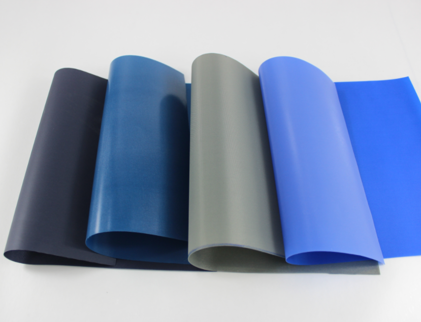 Black Blue TPU Laminated Fabric